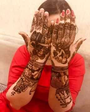 lata mehandi art